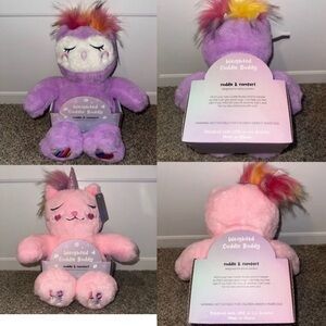 Cuddle Buddy Weighted Plush Toys - Pink and Purple